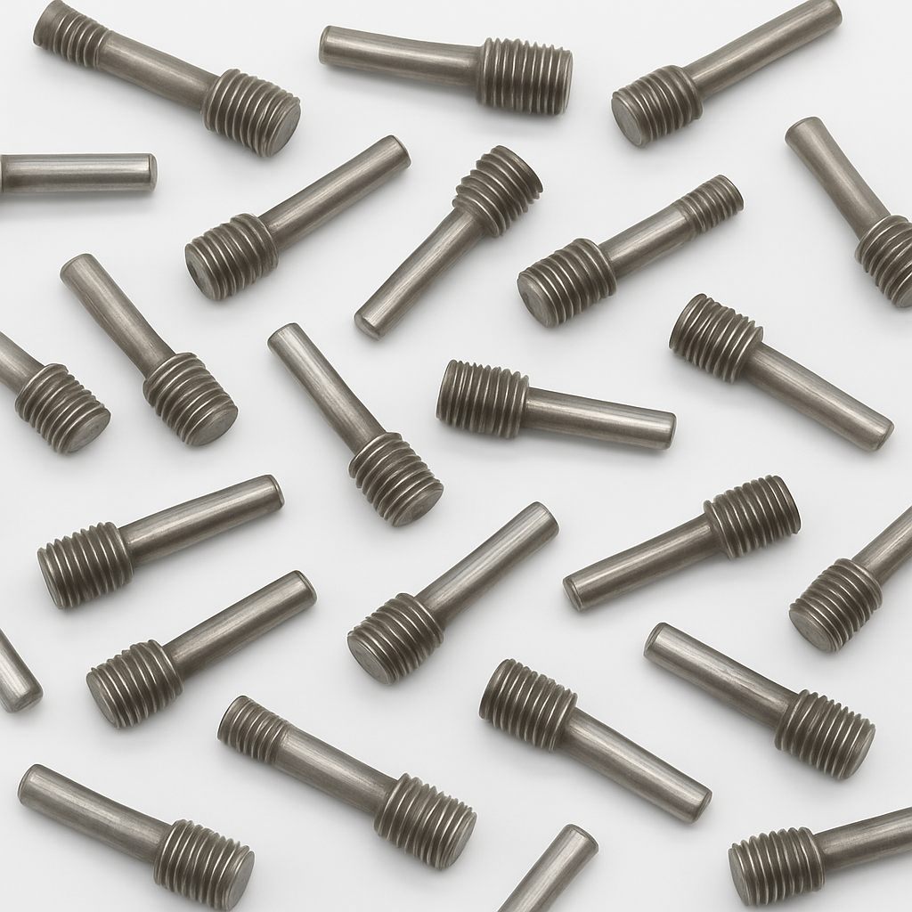 Durable Flyer Pin Bus Set | 19mm Threaded Steel Pins ā Pack of 25